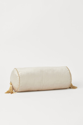 H&M Velvet Cushion with Tassels - Beige