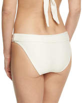 Thumbnail for your product : Heidi Klein Cote D' Azur Fold-Over Swim Bikini Bottom, White