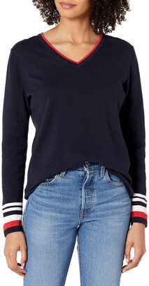 Tommy Hilfiger Women's Classic Fit Lightweight V-Neck Sweater - ShopStyle