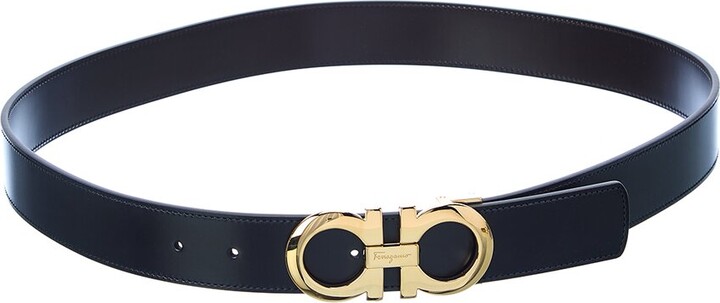 salvatore ferragamo reversible & adjustable leather belt