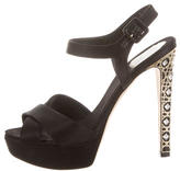 Thumbnail for your product : Christian Dior Embellished Cannage Sandals