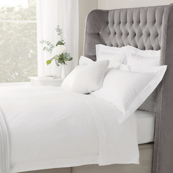 The White Company Savoy bed linen fitted single sheet ShopStyle