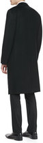 Thumbnail for your product : Neiman Marcus Cashmere Three-Button Top Coat, Black