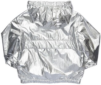 Moncler Abbey Hooded Metallic Nylon Jacket