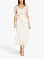 Thumbnail for your product : Adrianna Papell Beaded A-Line Dress, Ivory