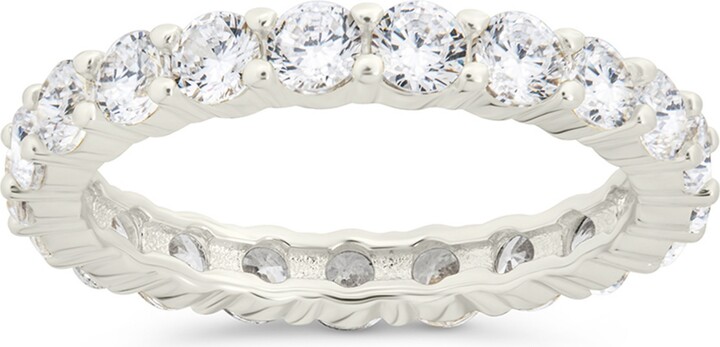 Sterling Forever Gracie Cz Eternity Ring