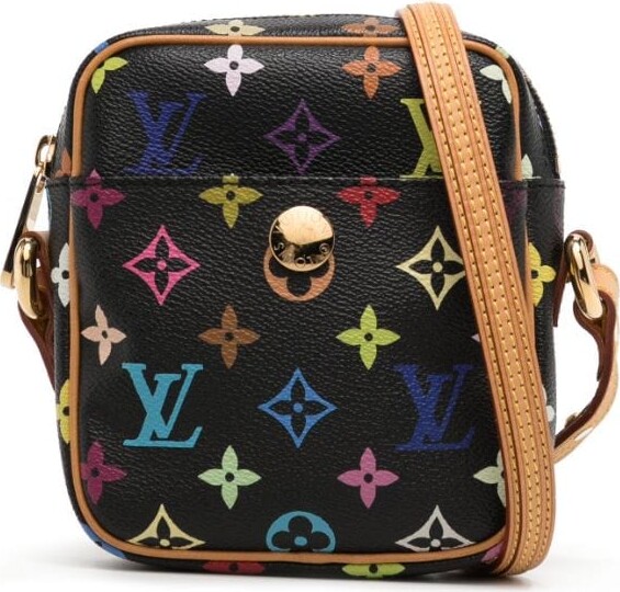 Pre-owned Louis Vuitton 2005 Monogram Multicolour Rift Crossbody Bag In  Black
