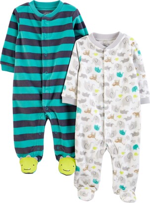 Simple Joys by Carter's 2-pack Fleece Footed Sleep and Play Sleepers