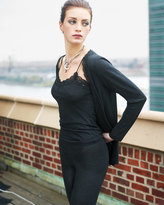 Thumbnail for your product : Hanro Downtown Lace-Trimmed Silk-Blend Leggings, Phantom Gray