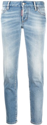 DSQUARED2 Faded Straight-Leg Jeans