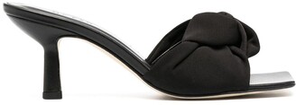 BY FAR Knot Front Mid-Heel Mules