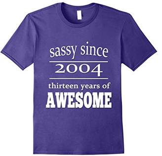 Birth Year tShirts 13 years old birthday - Sassy since 2004