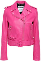 Thumbnail for your product : Moschino Textured-leather Biker Jacket