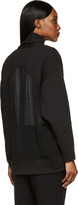 Thumbnail for your product : Helmut Lang Black Jersey & Gauze Drift Cardigan