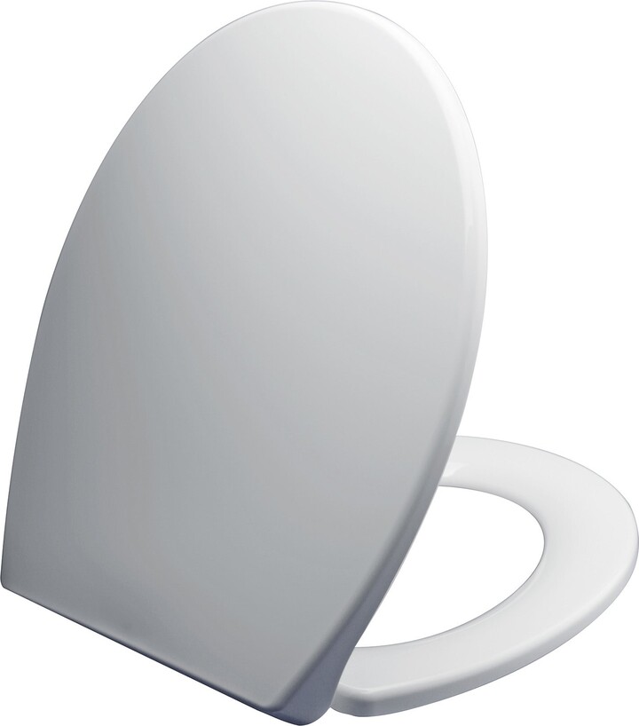 Dunelm Thermoplast White Soft Close Toilet Seat White ShopStyle Countertop Bath Accessories