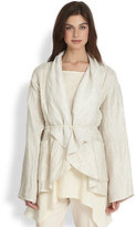 Thumbnail for your product : Lafayette 148 New York Lazara Long Drawstring Topper