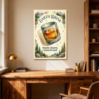 Foundry Select Fashion Earth Drink Rustic Charm Natural Soul Mountain Forest Trees Stars