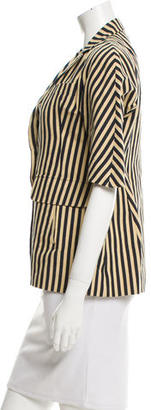 Marni Striped Linen-Blend Blazer