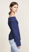 Thumbnail for your product : Cédric Charlier Shirting Off Shoulder Top