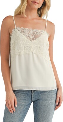 TOM FORD Lace-trimmed silk-blend satin camisole