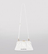 Thumbnail for your product : Balenciaga Xs Croc-Embossed Leather Cloud Clutch Bag
