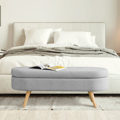 Jimmel Upholstered Flip Top Storage Bench