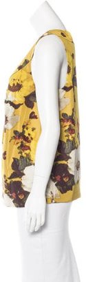 Kate Spade Silk Floral Print Top