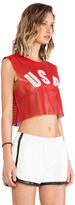 Thumbnail for your product : Sophomore LOVE LEATHER Top