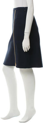 Michael Kors Knee-Length Zipper Detail Skirt