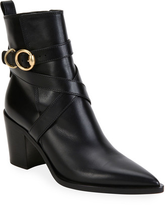 gianvito rossi pointed ankle boots