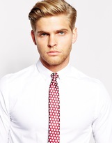 Thumbnail for your product : ASOS Tie with Circle Jacquard