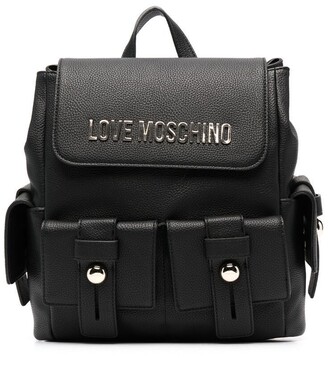 Love Moschino Logo-Letter Backpack