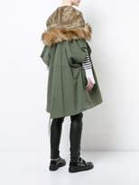 Thumbnail for your product : Junya Watanabe Cotton Parka With Faux Fur Details