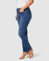 Thumbnail for your product : Jeanswest Women's Blue Jeans - Curve Embracer Slim Straight Jeans Lake Blue - Size One Size, 16 Regular at The Iconic