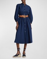 Thumbnail for your product : Polo Ralph Lauren Cotton Broadcloth Midi Dress