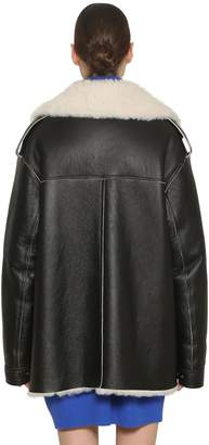 Maison Margiela Oversized Shearling Leather Jacket