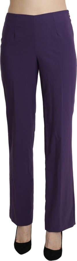 BENCIVENGA High Waist Straight Dress Trouser Women's Pants