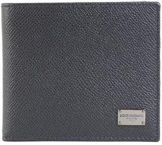 Dolce & Gabbana Grey Dauphine Leather Wallet