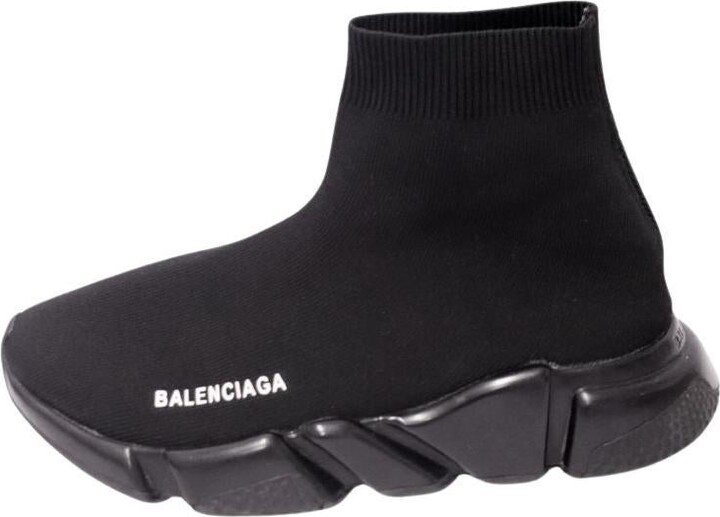 Balenciaga Speed Trainer Black Knit Sneakers - Eu 41