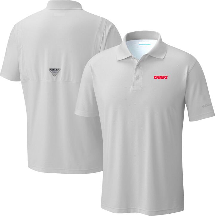 Men's Columbia Light Gray Kansas City Chiefs Low Drag Offshore Polo