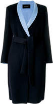 Cédric Charlier contrast-lapel tailored coat
