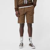 Thumbnail for your product : Burberry Monogram Stripe Print Cotton Drawcord Shorts
