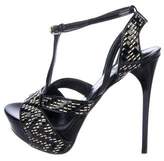 Thumbnail for your product : Burberry Patent Leather Platform Sandals