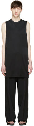 Lanvin Black Faded Sleeveless T-Shirt