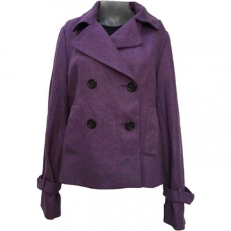 Gerard Darel Purple Wool Jacket for Women