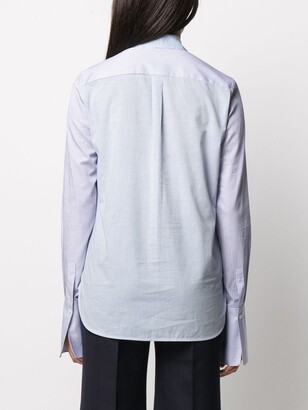 MRZ Colour-Block Striped Sleeve Shirt