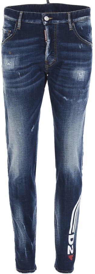 Belang Goneryl Nachtvlek DSQUARED2 'd2 Line Skater' Jeans - ShopStyle