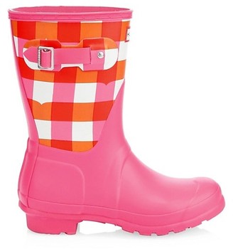 hunter gingham boots
