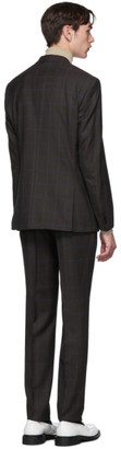 HUGO BOSS Brown Window Pane Suit