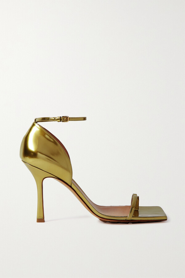 Bottega Veneta Women's Gold Sandals | ShopStyle